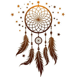 dreamcatcher stars feathers SVG PNG design