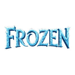 frozen title ice SVG PNG design with bold lettering