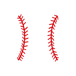 baseball stitches SVG PNG design