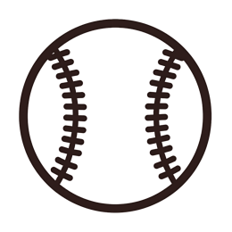 baseball icon SVG PNG design with clean design elements
