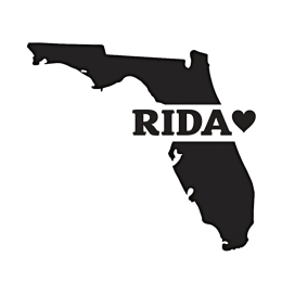 florida map SVG PNG design with bold lettering