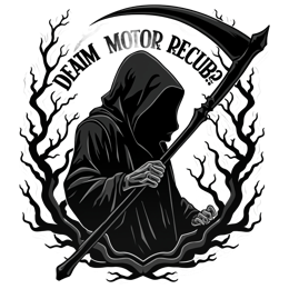 grim reaper SVG PNG design with bold lettering