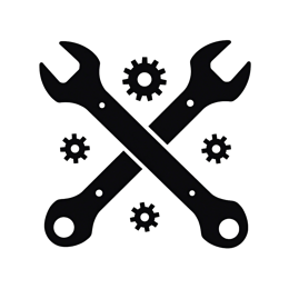 tools gears SVG PNG design with clean design elements