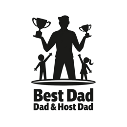 fathers day trophies SVG PNG design with bold lettering