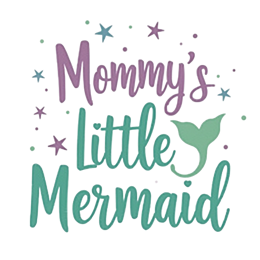 mermaid quote typography SVG PNG design with bold lettering