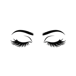 eyelashes makeup SVG PNG design