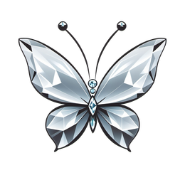 butterfly diamond SVG PNG design