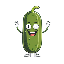 funny pickle character SVG PNG design