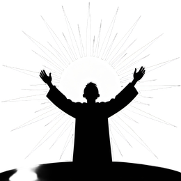 silhouette religious shirt SVG PNG design with clean design elements