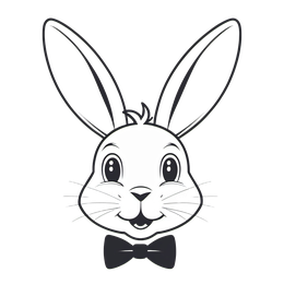 bunny face SVG PNG design