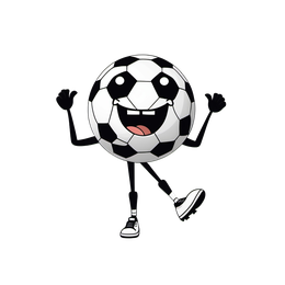 cartoon soccerball shirt SVG PNG design
