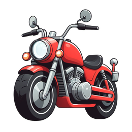 motorcycle cartoon SVG PNG design
