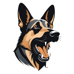 dog portrait shirt SVG PNG design with clean design elements