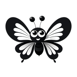 cartoon butterfly SVG PNG design