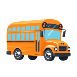 Cartoon School Bus Design preview