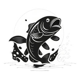 fish SVG PNG design with clean design elements