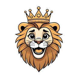 cartoon lion SVG PNG design