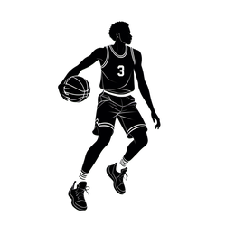 basketball silhouette SVG PNG design