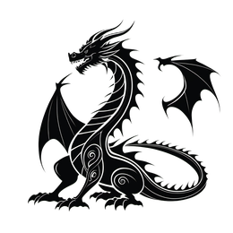 dragon shirt SVG PNG design with clean design elements