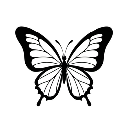 butterfly silhouette SVG PNG design