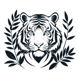 tiger SVG PNG design with clean design elements
