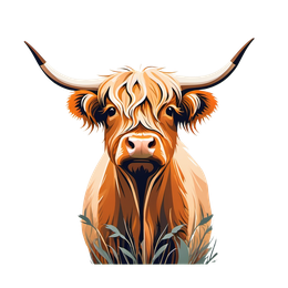 farm cow SVG PNG design with floral elements