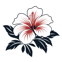 flower hibiscus SVG PNG design with clean design elements, floral elements