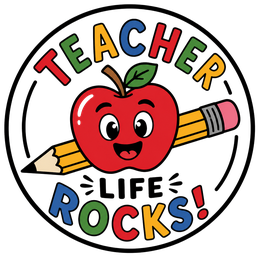 Teacher Life Rocks! Round Badge preview