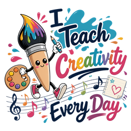 Creative Arts Teacher PNG Design craft design preview