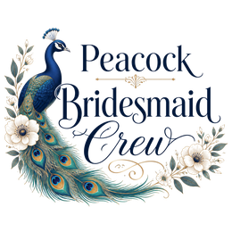 Peacock Bridesmaid Crew Tumbler Design craft design preview