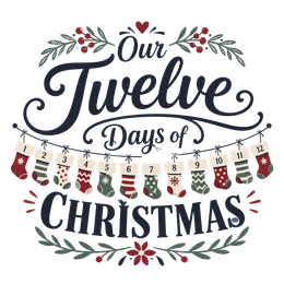Our Twelve Days of Christmas Family Countdown craft design preview