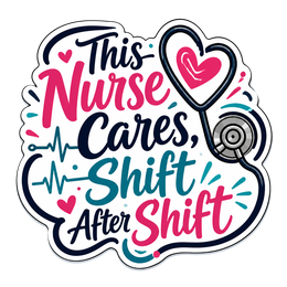 Nurse Tumbler Sticker for Every Shift craft design preview