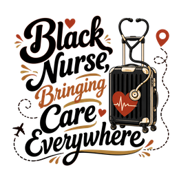 Black Nurse Travel Care Tumbler Design craft design preview