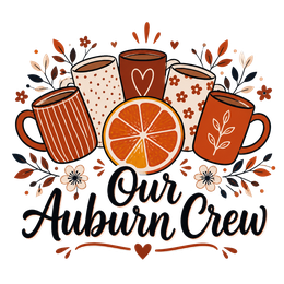 Auburn Sublimation Tumbler Wrap for Coordinated Sets craft design preview