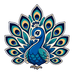 Peacock Tumbler Artwork craft design preview