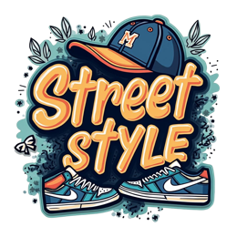 street sneakers hats SVG PNG design with bold lettering