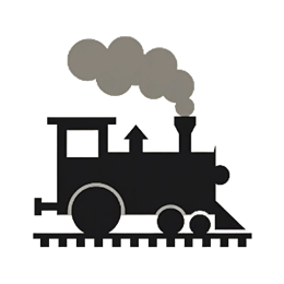 train black steam SVG PNG design