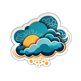clouds sun SVG PNG design