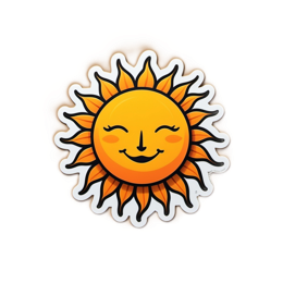 sun smiling SVG PNG design