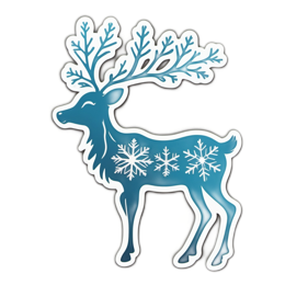 reindeer SVG PNG design with clean design elements