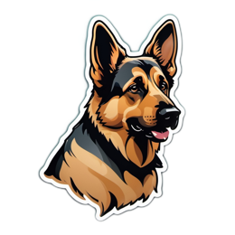 dog sticker SVG PNG design with clean design elements