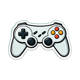 controller sticker SVG PNG design with clean design elements