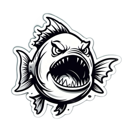 fish sticker SVG PNG design with clean design elements