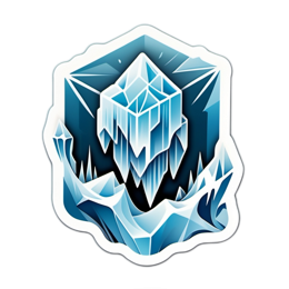 fantasy ice SVG PNG design with clean design elements