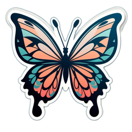 butterfly SVG PNG design with clean design elements