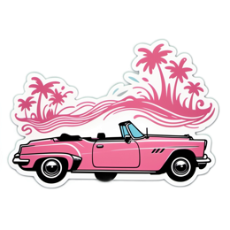 drive palm trees SVG PNG design with clean design elements