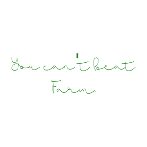 you can't beat farm quote SVG PNG design with an uplifting message