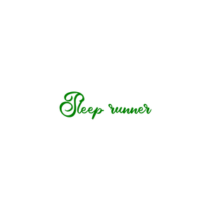 sleep runner quote SVG PNG design with bold lettering
