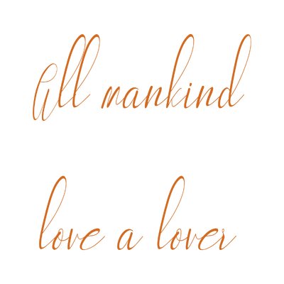 all mankind love a lover quote SVG PNG design with an uplifting message