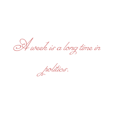 a week is long time in politics quote SVG PNG design